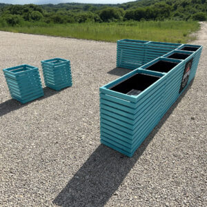 wooden large size boxes for planters